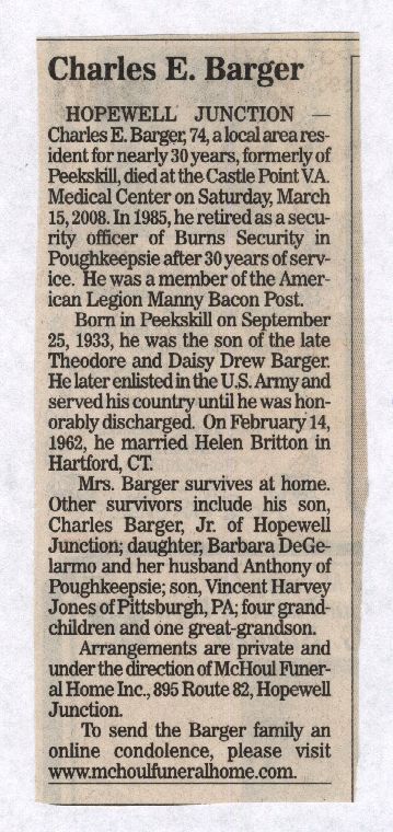 Charles E. Barger Obituary